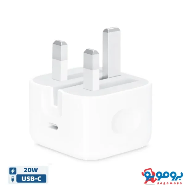 شارژر اپل 20 وات | نسخه B/A اپل استوری | Apple 20W Power Adapter Orginal