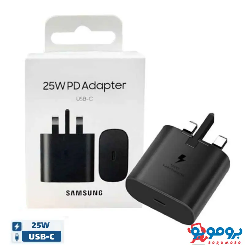 شارژر دیواری 25 وات سامسونگ مدل 25W EP-TA800 (1) شارژر دیواری 25 وات سامسونگ مدل 25W EP-TA800 | گارانتی مادام العمر شرکتی | سوپر فست شارژ | اصل ویتنام |سه پین