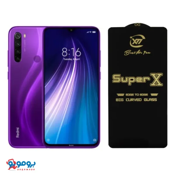 محافظ صفحه نمایش Super x برای شیائومی NOTE 8- گلس حرارتی مقاوم و شفاف