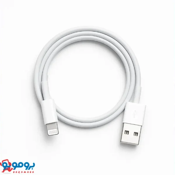 کابل لایتنینگ به USB 2 اپل اورجینال سفید رنگ، مناسب شارژ سریع و انتقال داده آیفون و آیپد