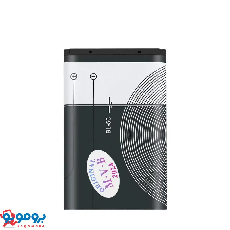 باتری موبایل ام وی بی مدل BL-5C ظرفیت 1020 میلی آمپر ساعت مناسب برای گوشی موبایل نوکیا 105 / 106 / 107 / 1200 / 1280