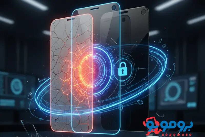 چند نوع گلس حرارتی، سرامیکی و پرایوسی کنار هم روی میز چیده شدهاند، همراه با تگ "پکیج میکس عمده" و برچسب قیمت عمده پایینتر.